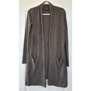 Barefoot Dreams Sz Small Bamboo Chic Lite Wrap Cardigan Sweater Brown Style 428